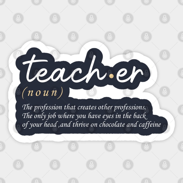 Teacher Definition Sticker by gravisio